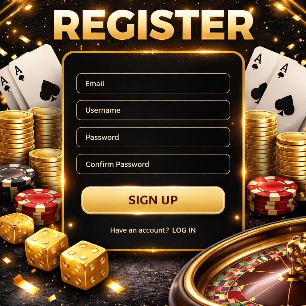 AUSVIP account entry page for the gaming platform with a broad casino selection and seamless player access